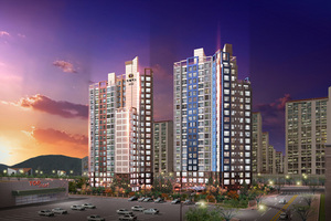 [NSP PHOTO]통영 대표 아파트 주영 더 팰리스 6차 14일 견본주택 오픈