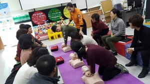 [NSP PHOTO]광주 서구, 4분의 기적 찾아가는 심폐소생술 교육 호응