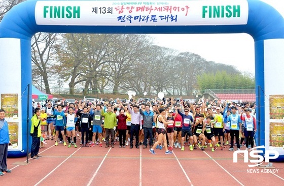 NSP통신-담양군이 지난 21일 개최한 제13회 담양메타세쿼이아 전국마라톤대회. (담양군)