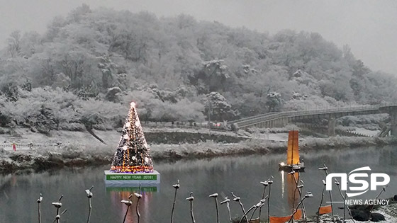 [NSP PHOTO]남원시 요천, 대형 수중트리 설치