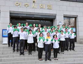 [NSP PHOTO]박정채 여수시의회 의장, 배려 교통문화 릴레이 캠페인 펼쳐
