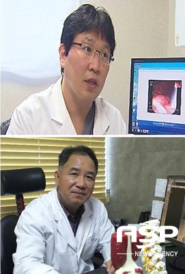 세브란스 위앤장 연합의원 내과과장을 맡은 은명 원장(위쪽)과 병원장 김석만 외과원장.