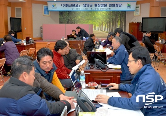 NSP통신-담양군이 최근 개최한 이동신문고 현장방문 민원상담장. (담양군)