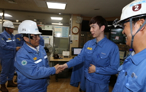 [NSP PHOTO]김학동 포항제철소장, 설 연휴 현장 직원 격려