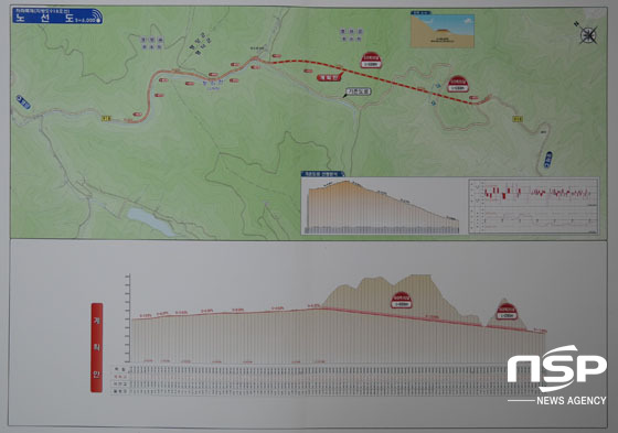 NSP통신-창수령 터널 노선도