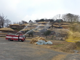 [NSP PHOTO]경주시, 양동마을 문화재 재난대응 훈련 실시