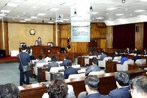 [NSP PHOTO]광주 광산구의회,  구속 의원 세비지급 중단 조례개정안 광주 첫 통과