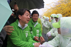 [NSP PHOTO]안철수 대표, 정인화 후보(광양·곡성·구례) 지원유세 나서···압도적지지 호소