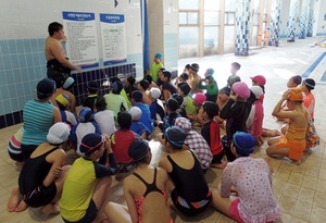 [NSP PHOTO]광주 북구, 초등학생  수영체험교실 운영