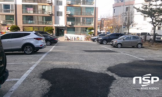 NSP통신-중앙하이츠 단지 내 도로포장