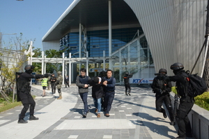 [NSP PHOTO]포항북부서, 군·경·관 유관기관 연합 테러훈련 실시