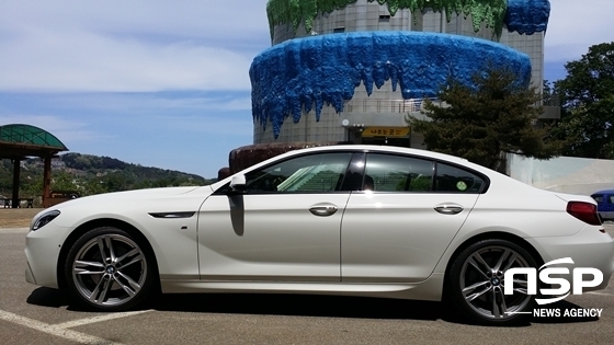 NSP통신-강원도 삼척 동굴박물관 앞의 BMW 뉴 640d 그란쿠페 (강은태 기자)