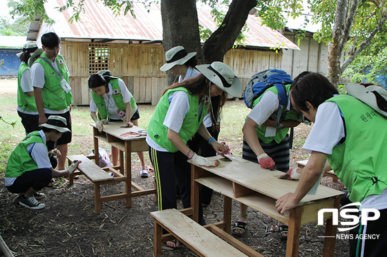 NSP통신-원광대 해외봉사활동. (원광대)