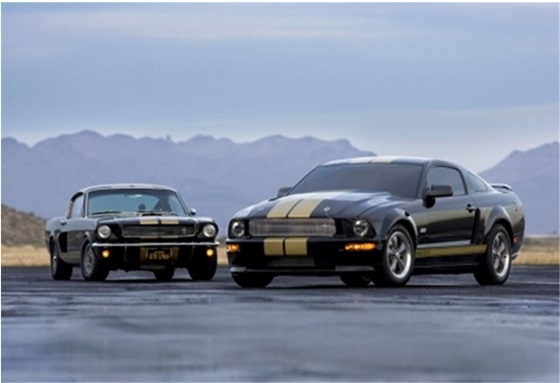 NSP통신-1966 Ford Shelby GT350-H(좌), 2006 Ford Shelby GT-H(우) (포드)