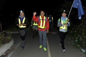 [NSP PHOTO]포스코 광양제철소, 위기극복 및 조직문화 강화 위한 무박트레킹 실시