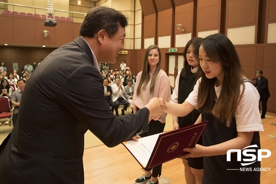 [NSP PHOTO]전북대, 외국인 교환학생 141명 수료식