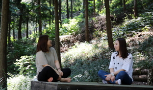 [NSP PHOTO]함평군, 수산봉 찾은 관광객들 삼림욕하며 무더위 훨훨