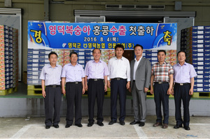 [NSP PHOTO]제철 맞은 영덕복숭아 홍콩 첫 나들이~