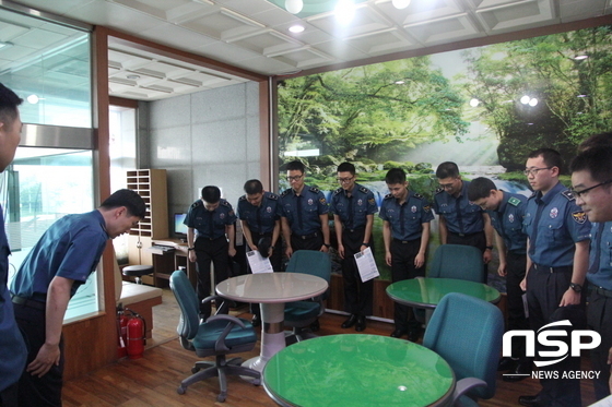 [NSP PHOTO]전주덕진경찰서, 타격대원 민원응대 친절 교육