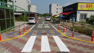 [NSP PHOTO]순천시, 신대지구에 안전한 생활도로 시범지역 조성