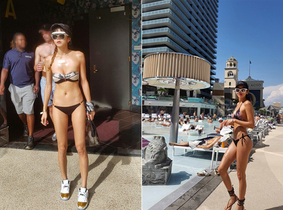 [NSP PHOTO]모델 정하은 美 여행 중 전신 비키니 공개탄탄 몸매 눈길