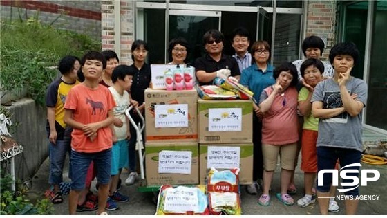 [NSP PHOTO]전주시설공단, 추석 맞아 사회복지시설 후원품 전달