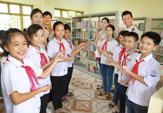 NSP통신-꿍냐우(베트남어로 함께라는 뜻) 희망 도서관 개관식 및 기념 사진 (아시아나항공)