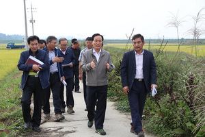 [NSP PHOTO]의성군, 농업용수 수리시설 점검 나서