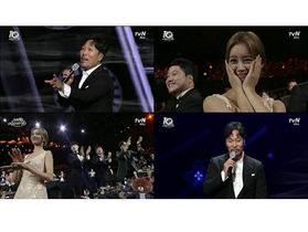 [NSP PHOTO]tvN10 어워즈 이문세, 깜짝 축하공연에 기립박수+떼창