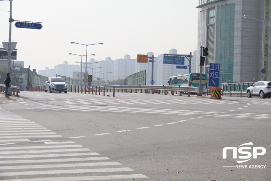 [NSP PHOTO]수원시, 교차로 정면충돌 아찔 개선 시급
