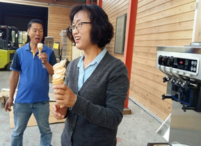 [NSP PHOTO]광양 홍시, 소프트아이스크림으로 재탄생···전국 첫 개발 출시