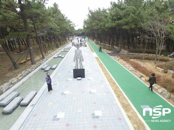 NSP통신-남구 송도동 송림숲일대에 조성된 송림테마거리 (포항시)