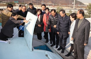 [NSP PHOTO]안양시의회 도건위, 석수 총인처리시설 현장 방문