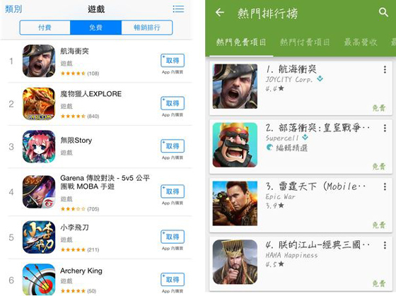 NSP통신-대만 애플 앱스토어에서 1위를 차지한 전쟁 게임 오션 앤 엠파이어.