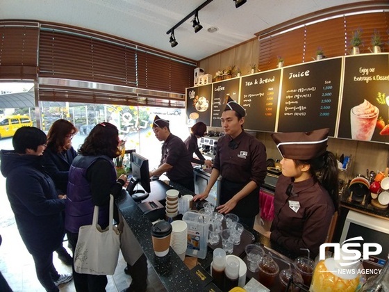 NSP통신-전남교육청이 장애학생 고용 및 직업체험을 위해 운영 중인 카페.