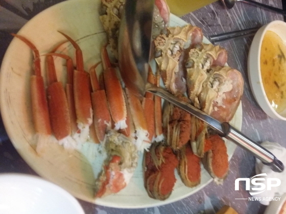 [NSP PHOTO]판매금지 된 암컷대게 판 식당 업주와 유통업자 등 3명 구속