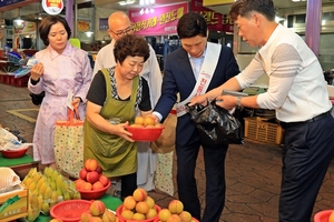 [NSP PHOTO]이태훈 대구 달서구청장,  설맞이 전통시장 장보기 나서