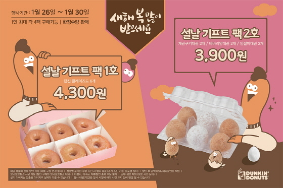 NSP통신-던킨도너츠 설날 기프트팩 포스터. (던킨도너츠 제공)