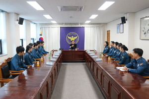 [NSP PHOTO]광양경찰, 신임 289기 교육생과 간담회 가져