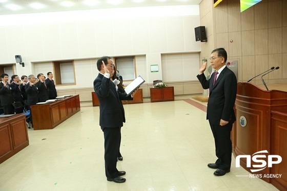 NSP통신-28일 열린 전남공무원 교육공무원 임용장 수여식. (전남교육청)