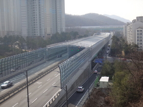 [NSP PHOTO]성남시,  왕복 6차로 국지도 57호선 우회도로 방음터널과 벽 설치