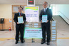 [NSP PHOTO]한국원자력환경공단, 경주교육청에 지진발생 시 행동요령 홍보물 전달