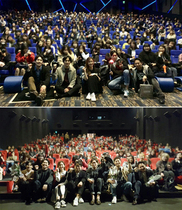[NSP NEWS Image]‘원라인’ 왕지원, 배우·관객과 함께한 무대인사 인증샷 공개