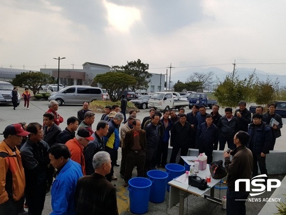 NSP통신-담양군이 최근 실시한 고품질 쌀 생산기술 교육 및 친환경 종자소독 연시회. (담양군)