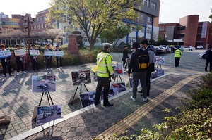 [NSP PHOTO]대구 달서서, 달서공고서 오토바이 교통사고 예방 사진전 및 교육 실시