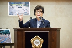 [NSP PHOTO]남홍숙 용인시의원, 협의도 없이 변경 일삼는 일방적인 정책