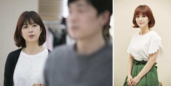 NSP통신-▲연극 킬 미 나우 신은정 연습 스틸(左)과 배우 신은정(右) (연극열전)