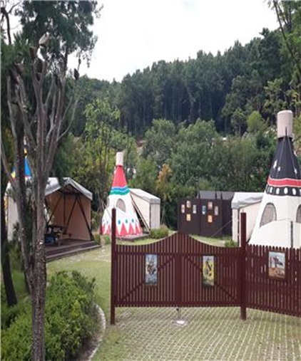 NSP통신-용인자연휴양림내에 설치된 인디안 텐트. (용인도시공사)