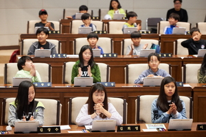 [NSP PHOTO]용인시의회, 나산초·제일초 청소년 지방자치교육 프로그램 참여