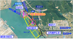 [NSP PHOTO]광양경제청, 광양 황금산단 진입도로 공사 본격 진행